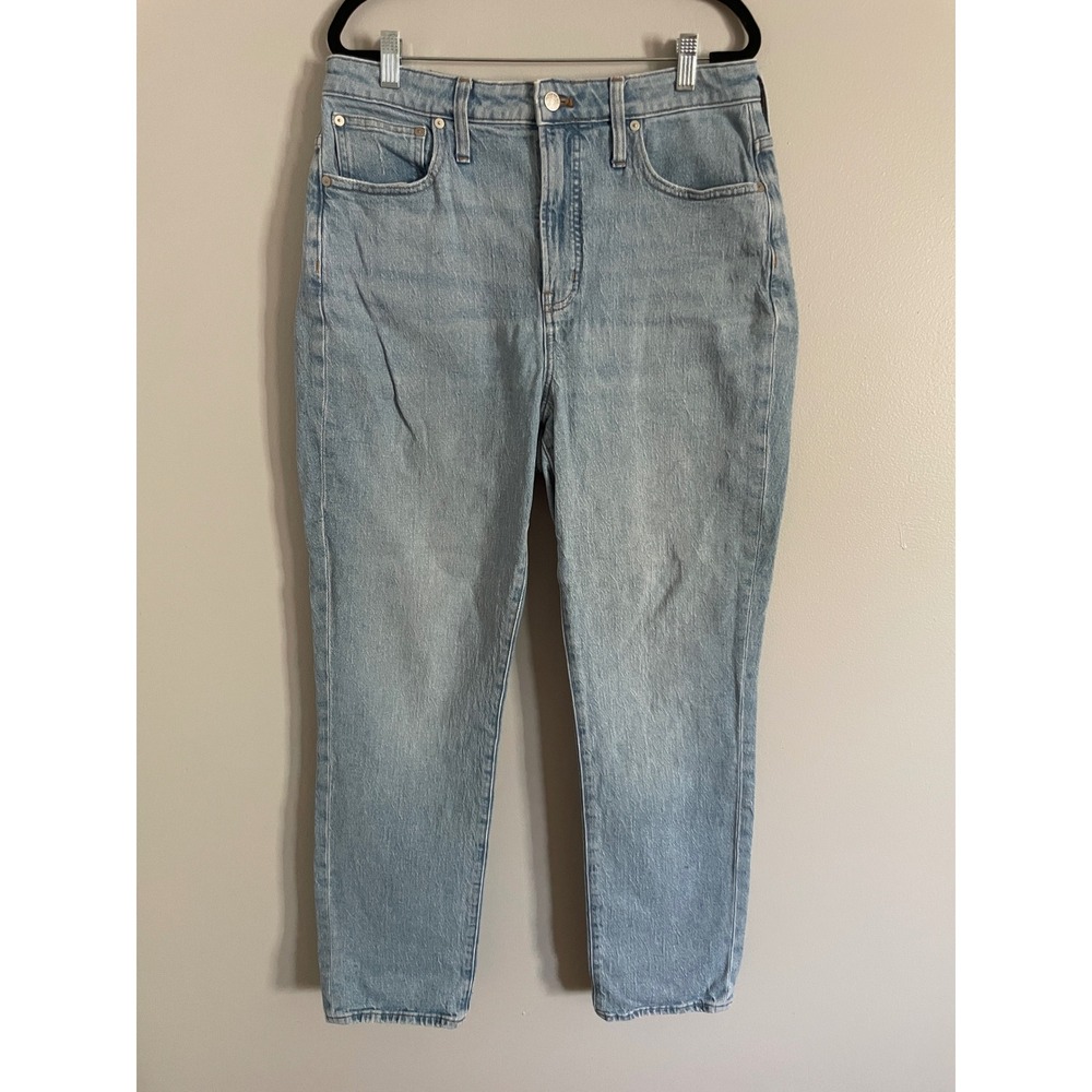 Madewell Curvy Perfect Vintage Jeans Women 30T Light Blue High Rise Retro Denim